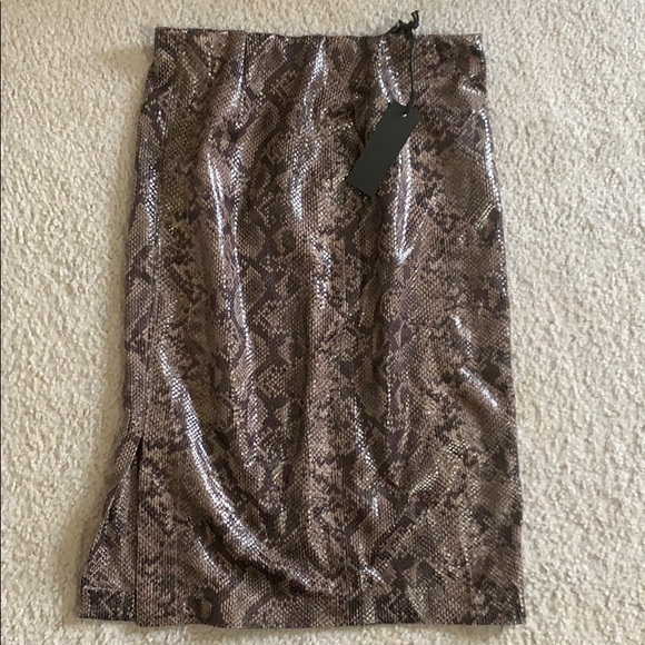 Snake skin midi skirt NWT - Picture 4 of 4